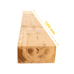 10 x Traverses en chêne 1200 x 200 x 100 mm (Non traité) – Image 2