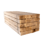 30 X Traverses chemin de fer en bois – Chêne – 2600 x 250 x 150 mm – Image 3