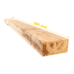 40 traverses en chêne 60 x 20 x 10 cm (Non traité) – Image 3