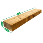 Pack de 60 mini traverses de bois (non traité) | L: 1,2 m