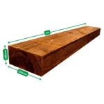 Pack de 20 traverses (traitées) marron | L: 3 m, 700 kg – Image 3