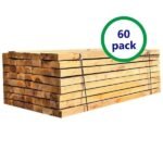 Pack de 60 mini traverses de bois (non traité) | L: 1,2 m – Image 2